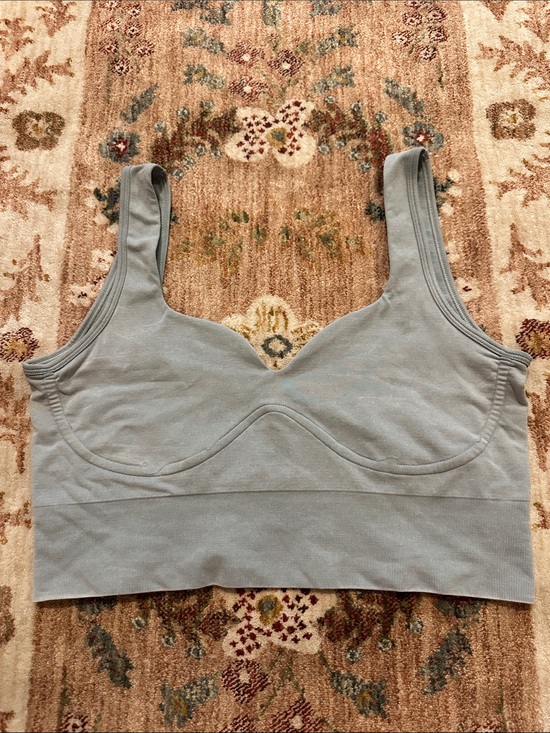 FP Movement by Free People Other - FP Movement by Free People Light Blue Seamless Wireless Longline Bra